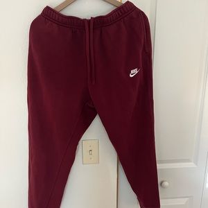 Nike Sweatpants (Red) Size: Large Gently Used